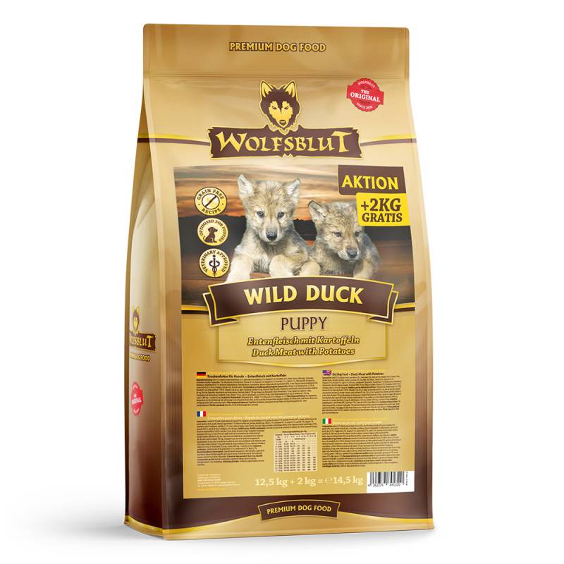 Wolfsblut | Wild Duck | Puppy | 12,5 kg + 2 kg von Wolfsblut