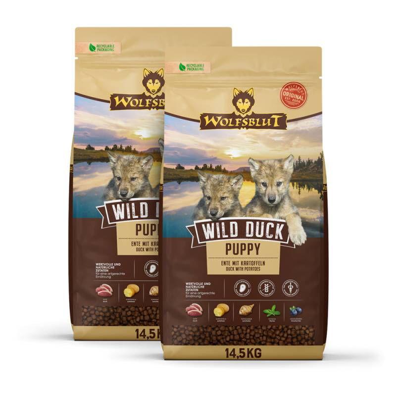 Wolfsblut | Wild Duck | Puppy | 2 x 14,5 kg Wolfsblut | Wild Duck | Puppy | 2 x 14,5 kg von Wolfsblut
