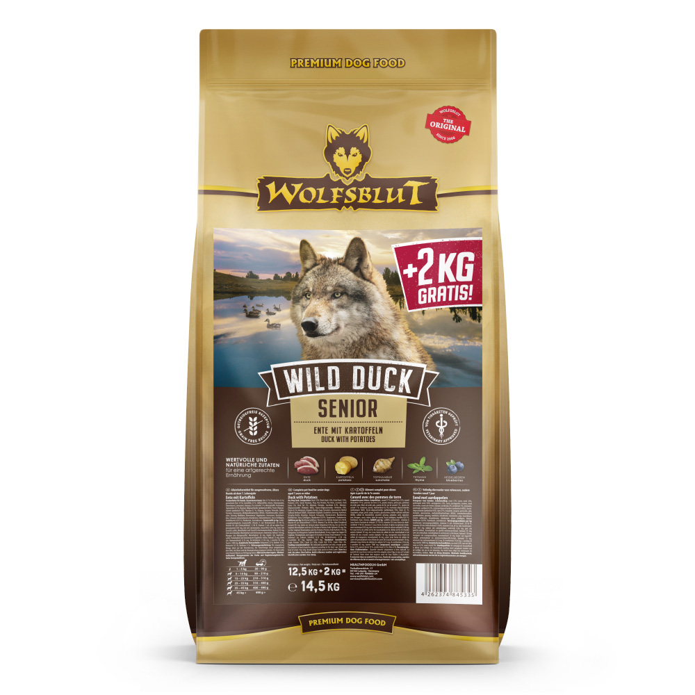 Wolfsblut | Wild Duck | Senior | 12,5 kg + 2 kg Wolfsblut | Wild Duck | Senior | 12,5 kg + 2 kg von Wolfsblut