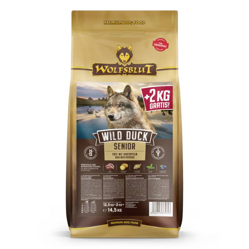 Wolfsblut | Wild Duck | Senior | 12,5 kg + 2 kg Wolfsblut | Wild Duck | Senior | 12,5 kg + 2 kg von Wolfsblut