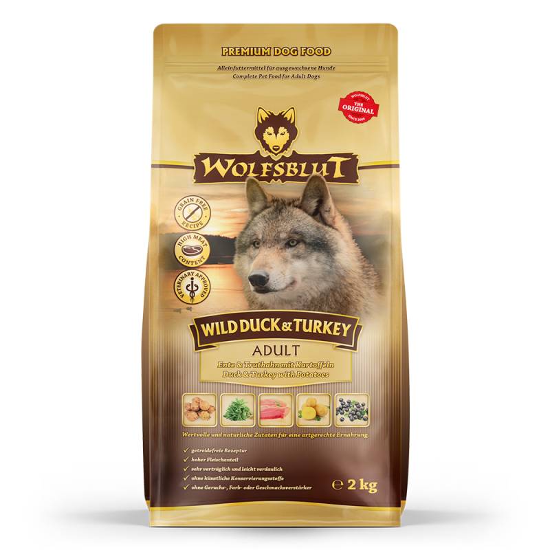Wolfsblut | Wild Duck & Turkey | Adult | 2 kg von Wolfsblut
