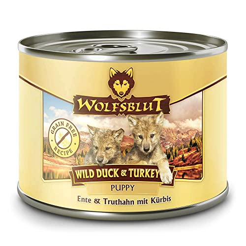 Wolfsblut Wild Duck & Turkey Welpe, 200 g, 6 Stück von Wolfsblut