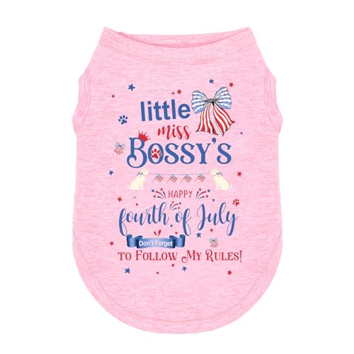 Wollmix Hunde-Outfit für kleine, mittelgroße und große Hunde, patriotischer Unabhängigkeitstag, Rot, Weiß und Blau, 4. Juli, Mädchen, Welpen, Urlaub, T-Shirts mit lustigem Muster, Größe M Wollmix Hunde-Outfit für kleine, mittelgroße und große Hunde, patriotischer Unabhängigkeitstag, Rot, Weiß und Blau, 4. Juli, Mädchen, Welpen, Urlaub, T-Shirts mit lustigem Muster, Größe M von Wollmix