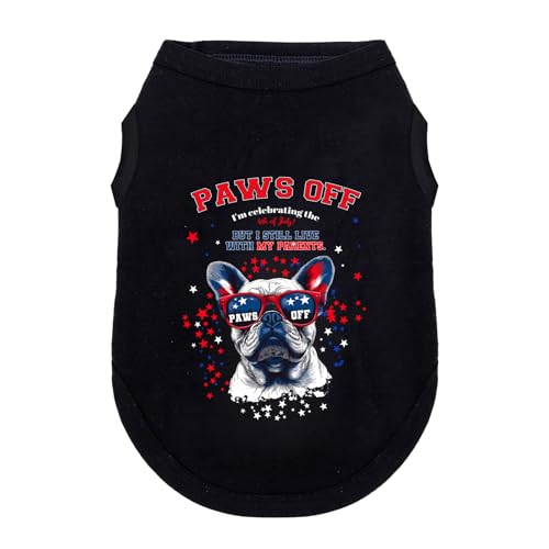 Wollmix Hunde-Outfit für kleine, mittelgroße und große Hunde, patriotischer Unabhängigkeitstag, Rot, Weiß und Blau, 4. Juli, Mädchen, Welpen, Urlaub, T-Shirts mit lustigem Muster, Kopf Größe S Wollmix Hunde-Outfit für kleine, mittelgroße und große Hunde, patriotischer Unabhängigkeitstag, Rot, Weiß und Blau, 4. Juli, Mädchen, Welpen, Urlaub, T-Shirts mit lustigem Muster, Kopf Größe S von Wollmix