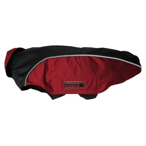 Wolters | Regenjacke Easy Rain in Schwarz/Rot | Rückenlänge 52 cm von Wolters Cat & Dog