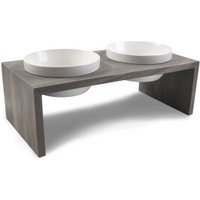 Wolters Gohan Doppelnapf Hundezubehör grau M von Wolters