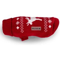 Wolters Strickpullover Elch Mops & Co. Hundezubehör weiß/ rot 45 cm von Wolters