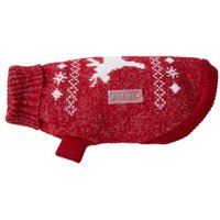 Wolters Strickpullover Elch mit Glitzer Hundezubehör rot/ silber 30 cm von Wolters