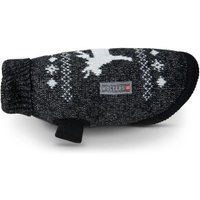 Wolters Strickpullover Elch mit Glitzer Hundezubehör schwarz/ silber 50 cm von Wolters