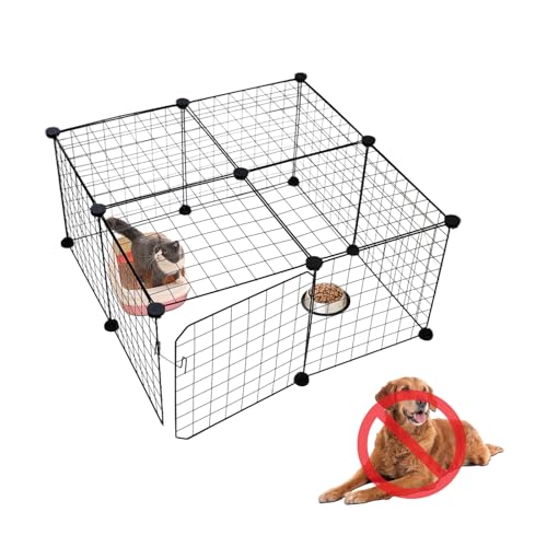 Katzentoilette, Hunde-geschütztes Gehege: Hundesichere Futterstation für den Innenbereich, DIY Laufstall, abnehmbare Hundehütte, Katzenkiste, Größe nach erfolgreicher Montage, 73,7 x 73,7 x 37 cm Katzentoilette, Hunde-geschütztes Gehege: Hundesichere Futterstation für den Innenbereich, DIY Laufstall, abnehmbare Hundehütte, Katzenkiste, Größe nach erfolgreicher Montage, 73,7 x 73,7 x 37 cm von Wome
