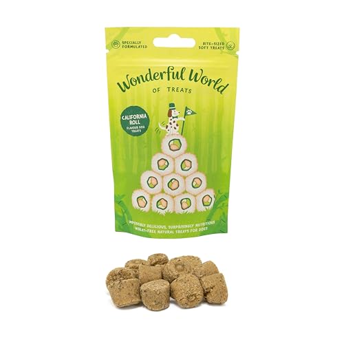 Wonderful World Pet Treats, köstliche Hundeleckerlis, 12 Stück (California Rolls) von Wonderful World of Treats