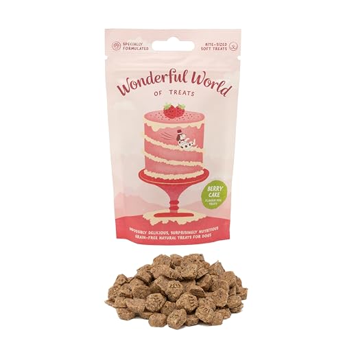 Wonderful World of Treats für Hunde (12 x 50 g, Beerenkuchen) von Wonderful World of Treats