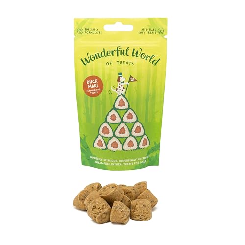 Wonderful World of Treats für Hunde (12 x 50 g, Ente Maki) von Wonderful World of Treats