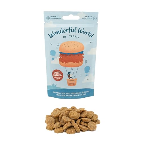 Wonderful World of Treats für Hunde (12 x 50 g, Pulled Pork Burger) von Wonderful World of Treats