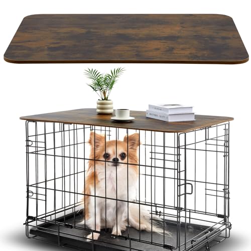 Wonderjune Hundekäfig-Topper aus Holz, keine Falten, 106,7 cm, rutschfeste Hundebox-Tischauflage, rustikaler Stil, Kistenabdeckungen, dekorative Zwinger-Auflage für dekorative Hundekäfig-Möbel Wonderjune Hundekäfig-Topper aus Holz, keine Falten, 106,7 cm, rutschfeste Hundebox-Tischauflage, rustikaler Stil, Kistenabdeckungen, dekorative Zwinger-Auflage für dekorative Hundekäfig-Möbel von Wonderjune