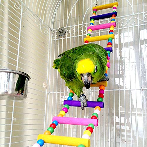 Wonninek Vogel Papagei Spielzeug Leitern Schaukel Kauspielzeug Hängendes Haustier Vogelkäfig Zubehör Schaukel Spielzeug für kleine Sittiche Nymphensittiche, Lovebirds, Conures, Aras Wonninek Vogel Papagei Spielzeug Leitern Schaukel Kauspielzeug Hängendes Haustier Vogelkäfig Zubehör Schaukel Spielzeug für kleine Sittiche Nymphensittiche, Lovebirds, Conures, Aras von Wonninek