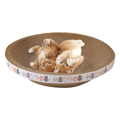 Katzen Kratzbett, Katzen Kratzpappe, Katzenkratzbretter, Katzenkorb, Ovale Gewellte Kratzunterlage, Katzen Kratz Spielzeug Zum Schleifen Der Krallen, Möbelschutz Zum Schutz des Sofas Katzen Kratzbett, Katzen Kratzpappe, Katzenkratzbretter, Katzenkorb, Ovale Gewellte Kratzunterlage, Katzen Kratz Spielzeug Zum Schleifen Der Krallen, Möbelschutz Zum Schutz des Sofas von Wonsfuleu