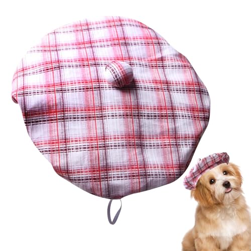 Wonsfuleu Hundehut | Modehut Für Haustiere | Französisches Künstlerbarett Mit Verstellbarem Band Für Hunde Welpen Kunstfotografie Dekoratives Barett Wonsfuleu Hundehut | Modehut Für Haustiere | Französisches Künstlerbarett Mit Verstellbarem Band Für Hunde Welpen Kunstfotografie Dekoratives Barett von Wonsfuleu