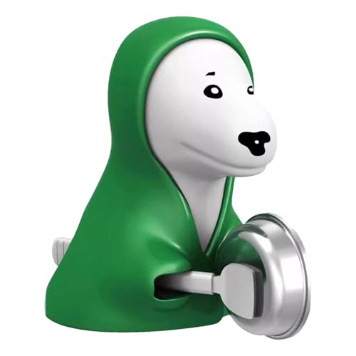 Wonsfuleu Interaktives Hundespielzeug für Kinder, Hundespielzeug für Kinder, das Sich bewegt, Druck-Hundeklopfbeckenspielzeug, Lustiges und kreatives Spiel, grünes Kapuzenpullover-Design, lärmender von Wonsfuleu