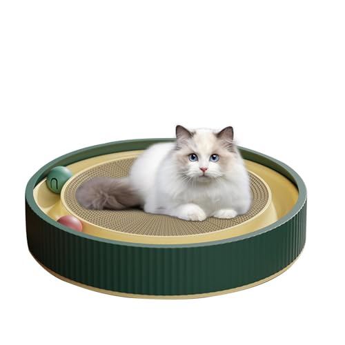 Wonsfuleu Katzen-Kratzblock,Post Pad Interactive Training Übungsspielzeug mit Ball - Katzen-Kugelbahn zum Jagen der Jagd, geistiges körperliches Übungspuzzle, interaktives Katzenspielzeug für Wonsfuleu Katzen-Kratzblock,Post Pad Interactive Training Übungsspielzeug mit Ball - Katzen-Kugelbahn zum Jagen der Jagd, geistiges körperliches Übungspuzzle, interaktives Katzenspielzeug für von Wonsfuleu