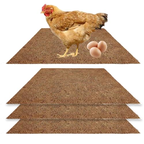 Wonsfuleu Nesteinlage für Hühner | 4er Set Hühnernest Matten - Wiederverwendbare Henne Legenest Unterlage Für Winter Garten Stall Freiland Weide Geflügelhaltung Wonsfuleu Nesteinlage für Hühner | 4er Set Hühnernest Matten - Wiederverwendbare Henne Legenest Unterlage Für Winter Garten Stall Freiland Weide Geflügelhaltung von Wonsfuleu