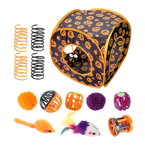 Wonsfuleu Spielzeug für Kätzchen,Kätzchenspielzeug für Hauskätzchen | Halloween-Würfel-Katzenminze-Spielzeug-Set | Interaktives Kätzchenspielzeug, Versteckspielzeug, Federspielzeug für den Wonsfuleu Spielzeug für Kätzchen,Kätzchenspielzeug für Hauskätzchen | Halloween-Würfel-Katzenminze-Spielzeug-Set | Interaktives Kätzchenspielzeug, Versteckspielzeug, Federspielzeug für den von Wonsfuleu