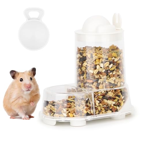 Wontee Hamster-Futterstation Futternapf Automatischer Spender für Zwerg Syrische Hamster, Mäuse, Rennmäuse, Ratten oder andere ähnlich große kleine Haustiere Wontee Hamster-Futterstation Futternapf Automatischer Spender für Zwerg Syrische Hamster, Mäuse, Rennmäuse, Ratten oder andere ähnlich große kleine Haustiere von Wontee