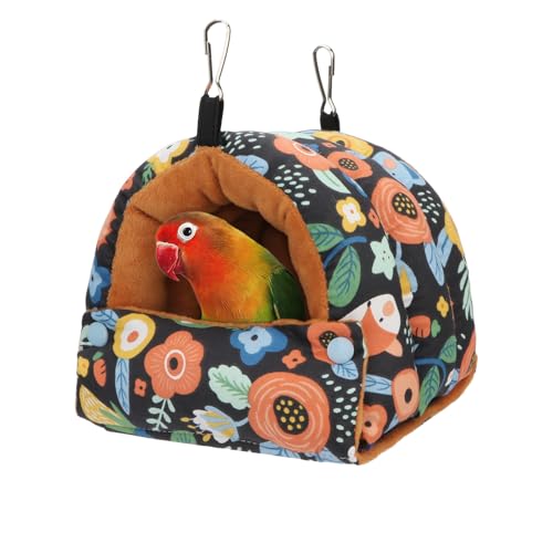 Wontee Vogelnesthaus Winter Warm Snuggle Hut Vogelbett Hängende Hängematte für Papageien Wellensittiche Sittiche Caique Senegal Nymphensittiche Sittiche Senegal von Wontee