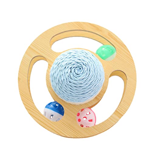 Wontool Katzenkratzball-Spielzeug - Planet Shape Cat Paly Spielzeug | Mehrstufiges, natürliches Sisalseil, Kratzbaum, interaktives Katzenspielzeug, Übungskugelspielzeug für die Jagd, Verfolgung von Wontool