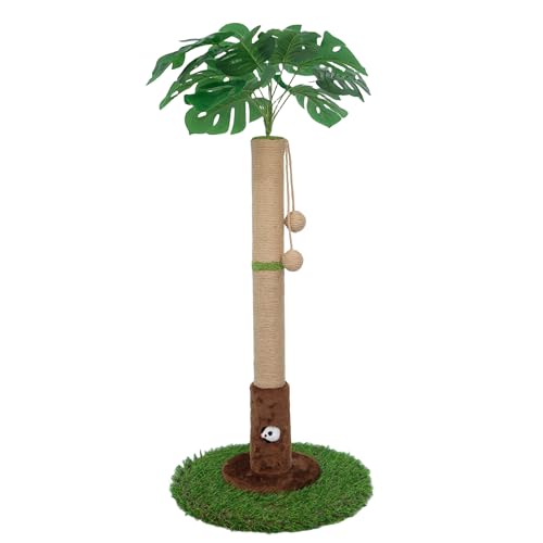 Woochpet Cat Scratching Post for Indoor Cats and Kitten - 35.43" Tall Cat Scratching Post with Sisal Rope,Palm Tree Cat Scratch Post with Hanging Ball Woochpet Cat Scratching Post for Indoor Cats and Kitten - 35.43" Tall Cat Scratching Post with Sisal Rope,Palm Tree Cat Scratch Post with Hanging Ball von Woochpet
