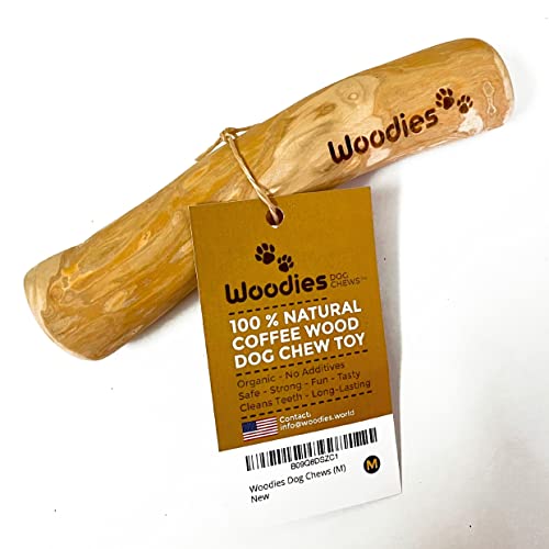 Woodies Dog Chews™ Spielzeug – ganz natürlich, Kaffeeholz, sicher, gesund, lustig, mehrere Größen – (L) von Woodies Dog Chews