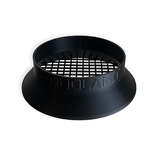 Woodland® Gitteraufsatz: Effektiver Schutz für Rohre - Hochwertiges ABS, vielfältige Anwendungsmöglichkeiten (90mm Durchmesser) von Woodland