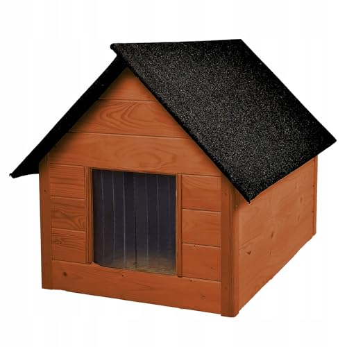 Woodol Premium Holzhundezwinger mit beeindruckender Isolierung - Perfekter Schutz für Ihr Haustier Groß XL Walnuss-Farbe aus Holz | für Hunde bis 20kg Woodol Premium Holzhundezwinger mit beeindruckender Isolierung - Perfekter Schutz für Ihr Haustier Groß XL Walnuss-Farbe aus Holz | für Hunde bis 20kg von WOODOK