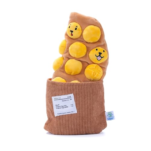 Woof² Egg Puff/Waffle 2-in-1 Nasenarbeit Weiches Plüsch Quietschendes Hundespielzeug - Langlebig, Niedlich & Lustiges HK Geschenk für interaktive Bindungszeit, Verstecken von Kaustäbchen & Futter für Woof² Egg Puff/Waffle 2-in-1 Nasenarbeit Weiches Plüsch Quietschendes Hundespielzeug - Langlebig, Niedlich & Lustiges HK Geschenk für interaktive Bindungszeit, Verstecken von Kaustäbchen & Futter für von Woof²