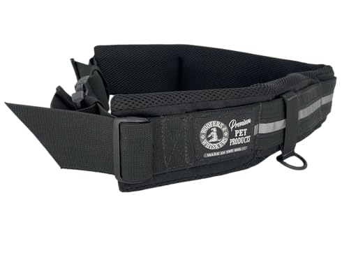 Woofers and Whiskers Hundeleinengürtel für freihändige Hundeleine, strapazierfähiges 1000D-Cordura-Außengürtel, atmungsaktives Netz-Innenfutter, Hi-Viz-Streifen, 2 D-Ringe, hergestellt in den USA Woofers and Whiskers Hundeleinengürtel für freihändige Hundeleine, strapazierfähiges 1000D-Cordura-Außengürtel, atmungsaktives Netz-Innenfutter, Hi-Viz-Streifen, 2 D-Ringe, hergestellt in den USA von Woofers and Whiskers