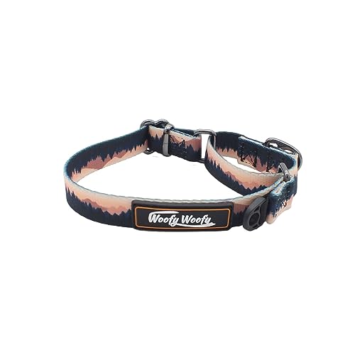 Woofy Woofy Martingale Hundehalsband ohne Schnalle, ausbruchsicher, Sicherheitstraining-Hundehalsband, Walddruck, Sonnenuntergang, Dämmerung, für kleine und mittelgroße Hunde, S-Breite 1,9 cm, Länge Woofy Woofy Martingale Hundehalsband ohne Schnalle, ausbruchsicher, Sicherheitstraining-Hundehalsband, Walddruck, Sonnenuntergang, Dämmerung, für kleine und mittelgroße Hunde, S-Breite 1,9 cm, Länge von Woofy Woofy