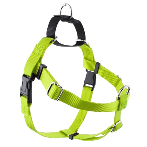 Freedom Hundegeschirr gegen Ziehen, verstellbar, sanft, bequeme Kontrolle für einfaches Gassigehen, für kleine, mittelgroße und große Hunde, hergestellt in den USA, Neongrün, 1,6 cm MD (Brustumfang 61 Freedom Hundegeschirr gegen Ziehen, verstellbar, sanft, bequeme Kontrolle für einfaches Gassigehen, für kleine, mittelgroße und große Hunde, hergestellt in den USA, Neongrün, 1,6 cm MD (Brustumfang 61 von Woofyland