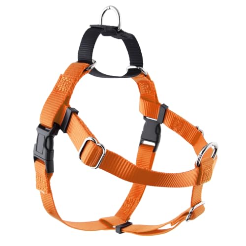 Woofyland Freedom Hundegeschirr gegen Ziehen, verstellbar und sanft, bequeme Kontrolle für einfaches Gassigehen, für kleine, mittelgroße und große Hunde, hergestellt in den USA, Orange, Größe S Woofyland Freedom Hundegeschirr gegen Ziehen, verstellbar und sanft, bequeme Kontrolle für einfaches Gassigehen, für kleine, mittelgroße und große Hunde, hergestellt in den USA, Orange, Größe S von Woofyland