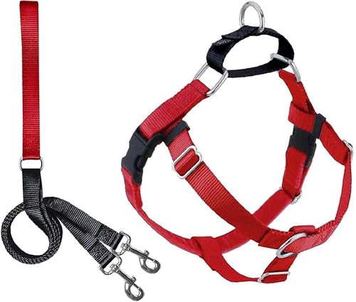 Woofyland Freedom Hundegeschirr gegen Ziehen, verstellbar und sanft, bequeme Kontrolle für einfaches Gassigehen, für kleine, mittelgroße und große Hunde, hergestellt in den USA, inklusive Leine, Rot Woofyland Freedom Hundegeschirr gegen Ziehen, verstellbar und sanft, bequeme Kontrolle für einfaches Gassigehen, für kleine, mittelgroße und große Hunde, hergestellt in den USA, inklusive Leine, Rot von Woofyland