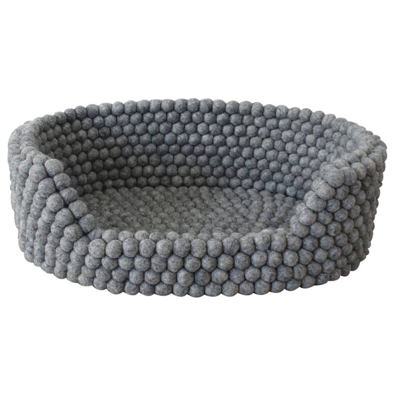 WOOLDOT Hundebett Pet Basket grau, Gr. S, Maße: ca. 40 x 25 cm von Wooldot