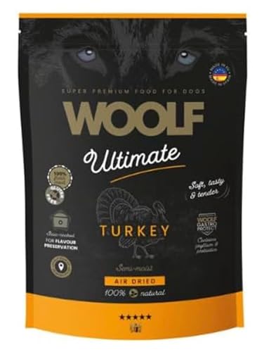 Alleinfuttermittel für Erwachsene, halbfeucht, Truthahn, 1 kg, weiche Textur, begrenzte natürliche Inhaltsstoffe, hoher Fleischgehalt, ideal für Senioren, ausgewogene Formel Alleinfuttermittel für Erwachsene, halbfeucht, Truthahn, 1 kg, weiche Textur, begrenzte natürliche Inhaltsstoffe, hoher Fleischgehalt, ideal für Senioren, ausgewogene Formel von Woolf