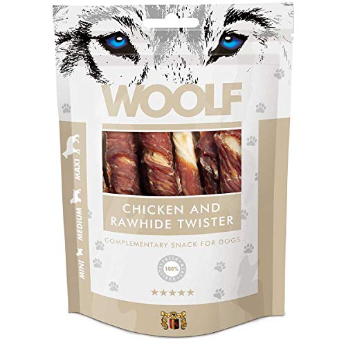 Woolf, Chicken and Rawhide Twister, 100 g (1er Pack) von Woolf