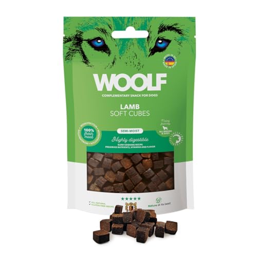 Woolf Lamb Soft Cubes Hundeleckerlis, 100 g, Einzelpackung von Woolf