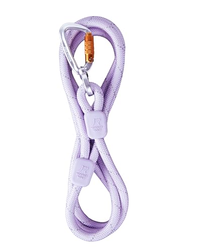 Woolly Wolf Leine 1,80 m Lavendel Mix - Langlebige Hundeleine aus recyceltem Polyester, Reflektierend & Leicht, Mit Aluminium-Drehverschluss-Karabiner 22 g von Woolly Wolf
