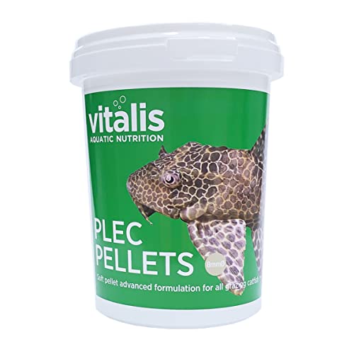 Vitalis Plec Pellets (8 mm) Fischfutter, 300 g von World Feeds Limited
