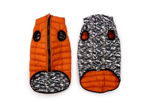 Winchester Pet Premium-Hundemantel, wendbar, Pufferjacke, warm, für den Winter, gepolstert, wasserabweisend, Camouflage-Schwarz, Größe XL Winchester Pet Premium-Hundemantel, wendbar, Pufferjacke, warm, für den Winter, gepolstert, wasserabweisend, Camouflage-Schwarz, Größe XL von World of Winchester