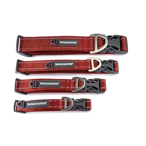 Winchester Pet Signature Ombre Hundehalsband, Ketchup, M von World of Winchester