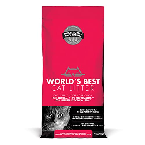 World's Best Cat Litter, klumpend, biologisch abbaubar, extra stark 12,7 kg von World's Best Cat Litter