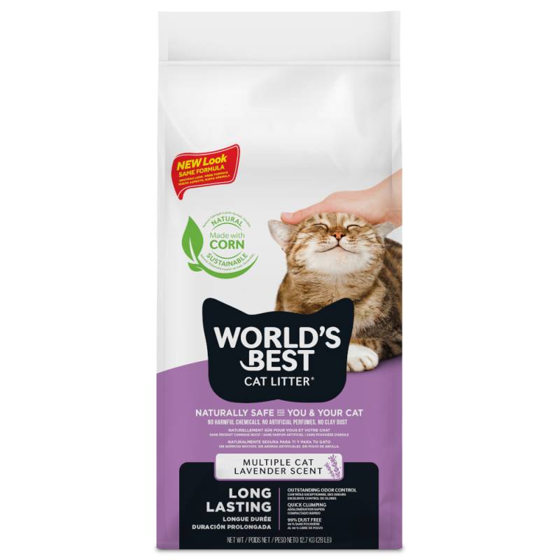 World's Best Cat Litter Lavendel Katzenstreu - Sparpaket: 2 x 12,7 kg von World's Best