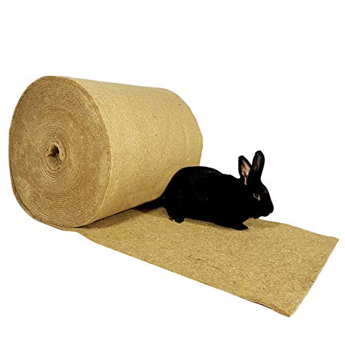 WormBox ﻿﻿Bodenmatten für Käfige (Nagetiere/Kaninchen) 100% Hanf in Rollen von 25 m x 54 cm, hohe Dichte/hohe Widerstandsfähigkeit, 7/8 mm. von WormBox
